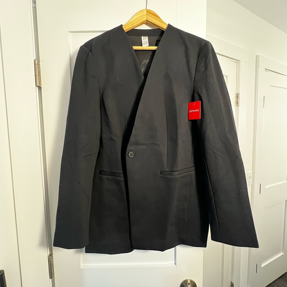 SPANX Black Single-Button Blazer